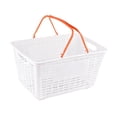thumbnail image 3 of DOLITY Panier d'Achats Panier d'Épicerie Ergonomique Polyvalent Robuste Paniers de Rangement avec Poignée pour Jouets Fruits Cosmétiques Garde-Robe Garage Orange, 3 of 8