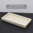 thumbnail image 2 of kurtrusly Vanity Tray Desktop Organizer Tealight Plate for Countertop Hotel Decor Stone Gray, 2 of 5