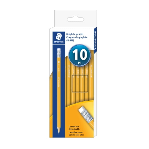 Staedtler HB #2 Yellow Graphite Pencils