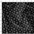 thumbnail image 4 of Soimoi Black Poly Georgette Fabric Snow Flakes Floral Print Sewing Fabric Yard 52 Inch Wide, 4 of 5