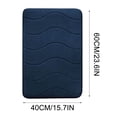 thumbnail image 3 of TopLLC Thick Striped Memory Foam Bath Rugs, Soft Absorbent Velvet Bathroom Mats, Dots On Underside, Machine Washable Bathmat, Carpet Rug Room Décor For Shower Floor, 3 of 5