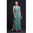 thumbnail image 2 of Bimba Robe Maxi Longue Sans Manches à Imprimé Floral pour Femmes avec Fentes Latérales Tenue d'Été-Moyen, 2 of 6