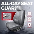 thumbnail image 3 of Car Seat Covers Full Set Faux Nappa Leather Seat Covers for Cars Breathable Front Seats with Lumbar Support and Rear Fit for Automotive Sedans SUVs Pickups, 3 of 4