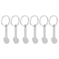 thumbnail image 1 of SHISUYAN 6pcs Trolley Tokens Key Ring Metal Small Tokens Shopping Cart Tokens Portable Cart Tokens, 1 of 9