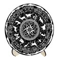 thumbnail image 3 of veasfak Calendar Dowsing Board Set Home Decoration Round Chart Mat Wiccan Altar Supplies D, 3 of 9