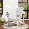 thumbnail image 2 of Outsunny Classic Adirondack Chair with Cup Holder for Backyard White, 2 of 10