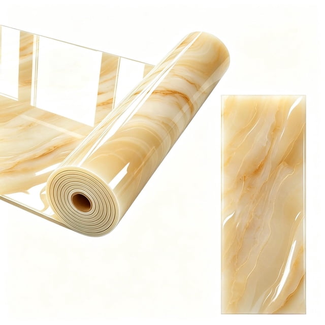 Birdeem Peel and Stick Backsplash, Waterproof Oil Proof Self Adhesive Wall Sticker for Kitchen Countertop Protector, Removable Vinyl Film