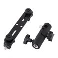 thumbnail image 2 of Dioche Dual Hot Shoe Bracket, Light Stand Bracket, Lightweight For Holding Umbrellas Most Flash, 2 of 8