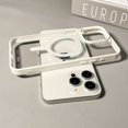 thumbnail image 1 of Magnetic Clear Phone Case, Shockproof Silicone Phone Case (White,iPhone 12 Pro), 1 of 10