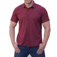 thumbnail image 1 of Birdeem Chemises pour Hommes Hommes Mode Affaires Col Rabattu Bouton Col Rabattu Poche Chemise à Manches Courtes Blouse, 1 of 12