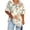 Beige, variant on Staron Summer T-Shirts for Women Plus Size Oversized V-Neck Short Sleeve Casual Loose Basic Solid Color Tee, Beige 4XL