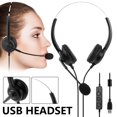 thumbnail image 2 of USB Headset Computer Headset with Microphone Noise Cancelling  Lightweight Wired PC Headset Headphones  Business Headset for Skype  Webinar  Phone  Call Center, 2 of 9
