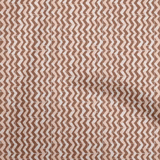 oneOone Velvet Brown Fabric Chevron Sewing Craft Projects Fabric Prints By Yard 58 Inch Wide