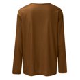 thumbnail image 5 of Timegard Womens Tops Long Sleeve Round Neck Solid Color Basic Tee Fall Casual Comfy Loose Tops Blouse, 5 of 5