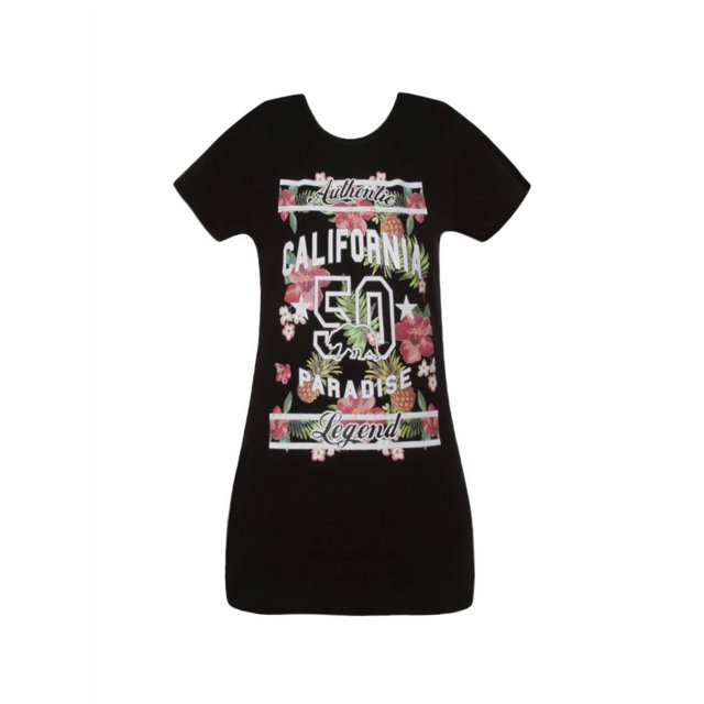Cali T-Shirt à Manches Courtes pour Femmes Pride - Paradise Flowers - Très Grand