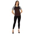 thumbnail image 2 of Inkmeso Solid Short Sleeve T-Shirt For Womens Sporty Casual Solid Basic Workout Shirts, 2 of 7