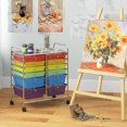 thumbnail image 2 of Patiojoy Chariot de Rangement Roulant à 12 Tiroirs avec Dessus Organisateur Multicolore, 2 of 9