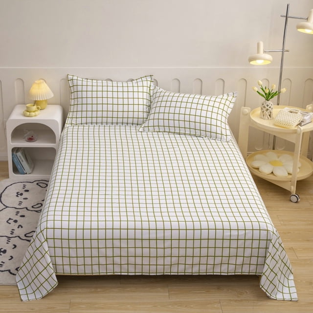 weibbin Drap en Microfibre - Literie Douce de Qualité Hôtelière, Résistante aux Plis, 87x91 Po, Multicolore, Grand Lit