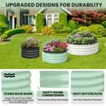 thumbnail image 4 of AKDSteel 2 - Pack Round Galvanized Raised Garden Bed - 2FT/3FT/4FT Sizes - Outdoor Flower & Vegetable Bed - Heavy - Duty & Open - Bottom Design, 4 of 9