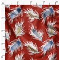 thumbnail image 2 of Soimoi Red Viscose Chiffon Fabric Print Feather Fabric Prints By Yard 42 Inch Wide, 2 of 6