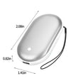 thumbnail image 3 of Birdeem Rechargeable Hand Warmers- Electric Hand Warmer 2400Mah Reusable Handwarmers- Portable Usb Hand Warmer Heater Battery Pocket Warmer- Best Gifts for Men and Wome, 3 of 12