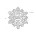 thumbnail image 4 of Set De Table Flocon De Neige Découpé En Pvc (Argent) - Lot De 12, 4 of 4