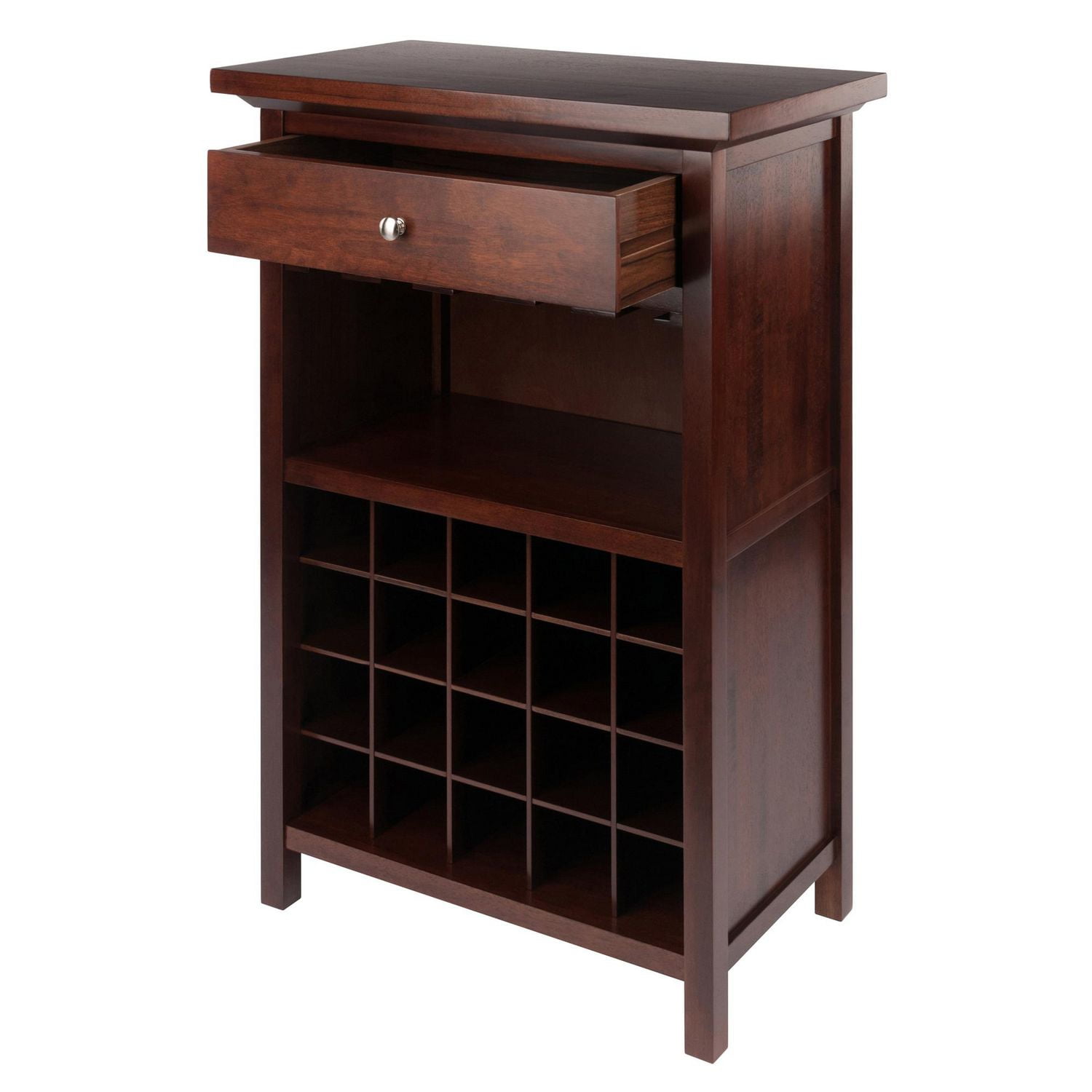 Winsome Chanlis armoire à vin en fini noyer