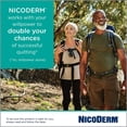 thumbnail image 2 of NicoDerm Clear Nicotine Patches Step 1 (21mg) – Discreet 24-Hour Quit Smoking Aid, All-Day Craving and Withdrawal Support, Easy to Use Stop Smoking Patches, 14 Count, 2 of 9
