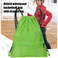 thumbnail image 3 of Cherryhome Backpack Bags Bag, Waterproof Draw String Back Sack with Zip Pocket, Gym Drawstring Swim Bag for Men Women, 3 of 5