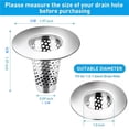 thumbnail image 4 of Strainer for Hair Prevention in Bathroom - Small Size Conical Filter Screen for Washbasin Floor Drain Clogging Mesh Basin Drain Filter for Hair Prevention and Hygiene, 4 of 6