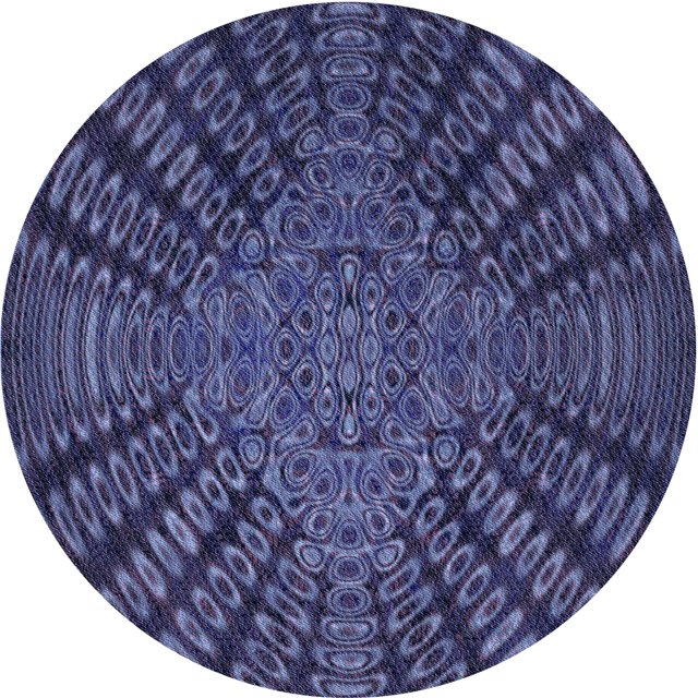 Ahgly Company Tapis d'Intérieur Lavable en Machine Carré Transitionnel Bleu Ardoise, 3 Pieds Carré