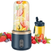 MesaSe Mini Juice Blender 400ml Portable Blender Six Blade Juice Mixer Blender Smoothie Blender for Travel Juice Blue
