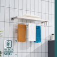 thumbnail image 4 of Matte Towel Rack ‘‘ Bathroom Towel Shelf with Double Towel Bars SUS Stainless Steel Wall Mounted BBK, 4 of 7
