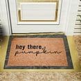 thumbnail image 3 of Coir Mat Funny Rug for Front Door Rugs for Entryway Washable Welcome Mat Natural Door Mat Rustic Welcome Floor Mat for Home Indoor Farmhouse Funny Kitchen Mats Patio, 16x24 Inch hey there, pumpkin, 3 of 4