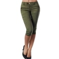 thumbnail image 2 of CEHVOM Fashion Women Plus Size Solid Button Zipper Casual Pants Calf-Length Trousers, 2 of 6