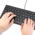 thumbnail image 3 of axGear Ultra Mince Filaire USB Mini Clavier PC pour PC Apple Mac Portable Carnets, 3 of 5