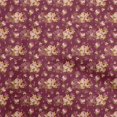 thumbnail image 1 of oneOone Rayon Maroon Fabric Florals Sewing Craft Projects Fabric Prints By Yard 56 Inch Wide, 1 of 4