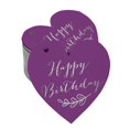 thumbnail image 1 of Inkdotpot Real Silver Foil Happy Birthday Tag Favor Hang Paper Tag 100 Pieces, 1 of 6
