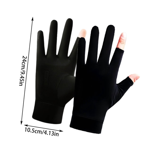 Lksixu Fishing Gloves For Men And Women Driving Gloves For Hiking And Sun Gloves Non-slip Feel Screen Interface For Kayaking Biking Rowing Kitchen Gadgets