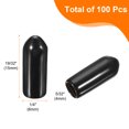 thumbnail image 2 of Uxcell 100 Pcs Embouts de Protection en Caoutchouc pour Panneau Perforé Diamètre Intérieur 4mm Noir, 2 of 7