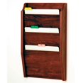thumbnail image 1 of Wooden Mallet 3-Pocket Wall Mount Chart Holder, Mahogany, 1 of 2