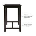 thumbnail image 4 of Linon Claridge 36" Wood Counter Height Pub Table in Black, 4 of 12