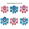 thumbnail image 3 of ZheElen Ensemble de 7 Pcs de Protections Ajustables pour Patinage à Roulettes pour Tout-Petits Bonne Dissipation de Chaleur Coudières pour Cyclisme Extérieur Rose Rouge Blanc Rayé, 3 of 6