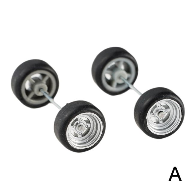 4 Spoke Custom 1:64 Wheels And Tyres Real Riders Rubber Wheel ne w Hot D3W0