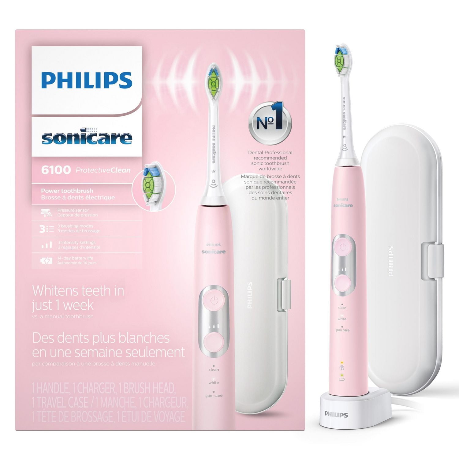 新品未開封　PHILIPS sonicare ProtectiveClean Philips Sonicare Protectiveclean 6100 Rechargeable Toothbrush, 3
