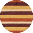 thumbnail image 1 of Ahgly Company Tapis d'Intérieur Ronds Abstraits Jaunes Abstraits pour Aire, 8 Pieds Rond, 1 of 6