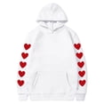 thumbnail image 1 of Birdeem Sweat à Capuche Imprimé pour la Saint-Valentin, Haut en Peluche à Capuche, 1 of 1