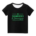 thumbnail image 2 of EGNMCR Blouses & Chemises à Manches Courtes Col Rond pour Tout-Petits Garçons Filles Mode Mignon Col Rond Imprimé Haut à Manches Courtes Girl Blouse, 2 of 4