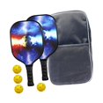 thumbnail image 2 of jinwen Premium Pickleball Paddles Set and Portable Storage Bag 2 Rackets Nonslip Grip 4 Colorful, 2 of 9