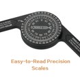 thumbnail image 3 of 7-inch Miter Saws Protractor Rust Proof Aluminum Alloy Accurate Reading Scales Inside & Outside Miter, 3 of 8